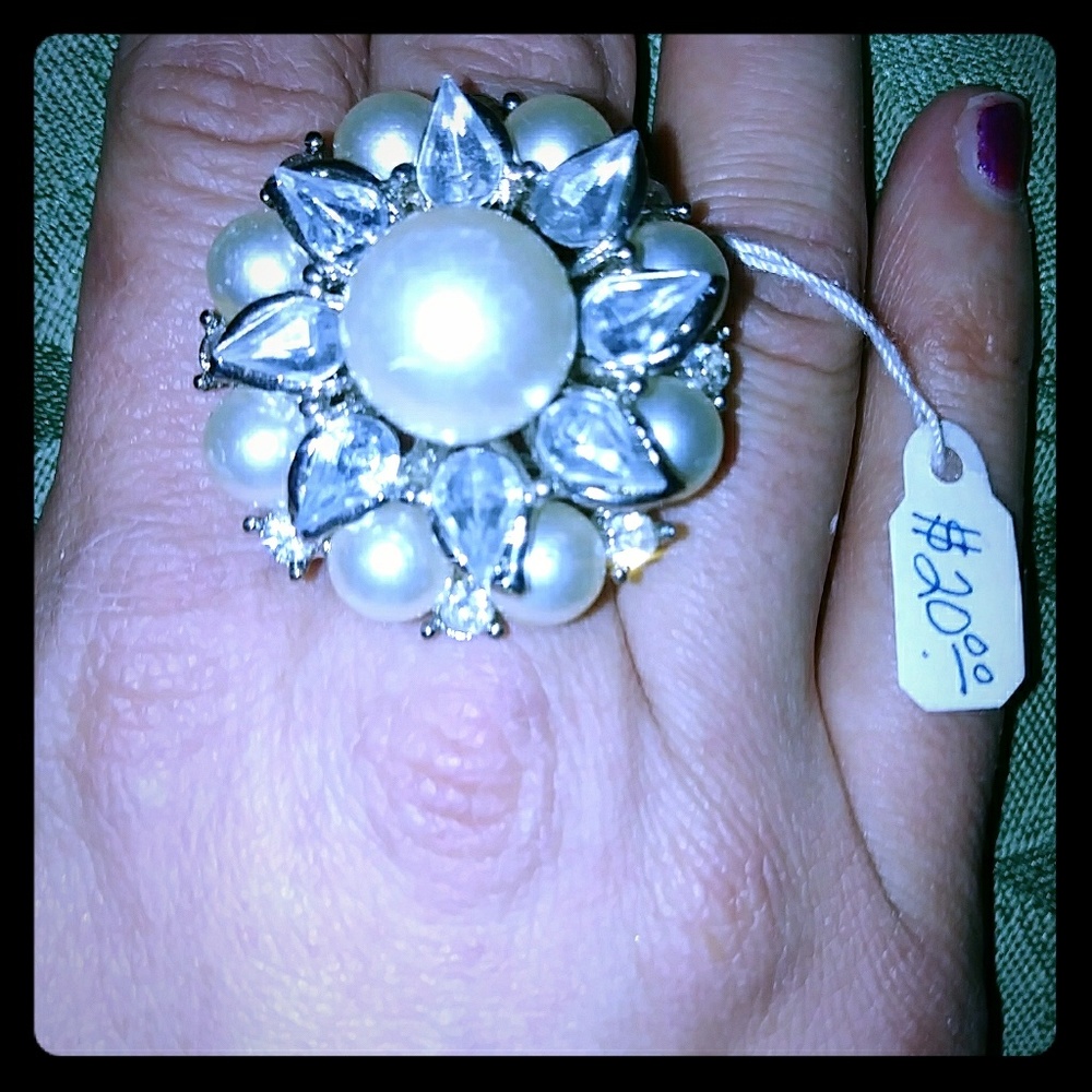Pearl Statement Ring